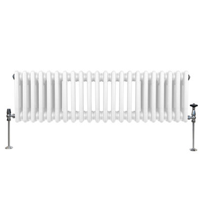 Traditional 3 Column Radiator - 300 x 1012 mm - White