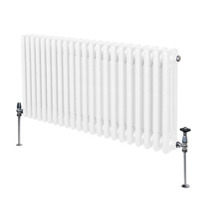 Traditional 3 Column Radiator - 600 x 1012 mm - White