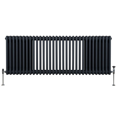 Traditional 3 Column Radiator - 600 x 1462 mm - Anthracite
