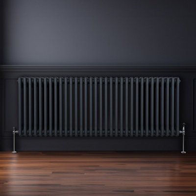 Traditional 3 Column Radiator - 600 x 1462 mm - Anthracite