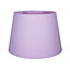 Traditional 8 Inch Soft Lilac Linen Drum Table/Pendant Lamp Shade 40w Maximum