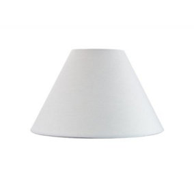 Traditional 8 White Cotton Coolie Lampshade Suitable for Table Lamp or Pendant