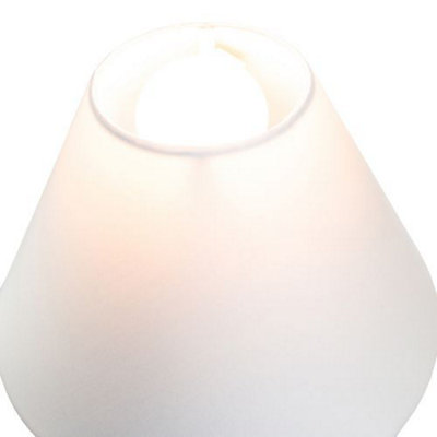 Traditional 8 White Cotton Coolie Lampshade Suitable for Table Lamp or Pendant