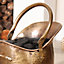 Traditional Antique Brass Heavy Duty Fireplace Coal Bucket with Shovel (Z153)
