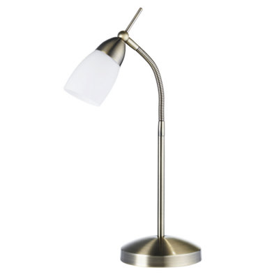 Traditional Antique Brass Power Saving and Eco Friendly LED Touch Desk