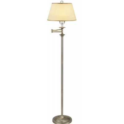 Antique brass swing store arm table lamp