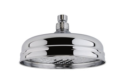 Traditional Apron Fixed Shower Head, 194mm - Chrome