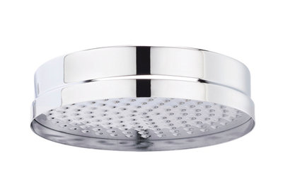 Traditional Apron Fixed Shower Head, 200mm - Chrome