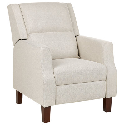 Traditional Armchair Light Beige EGERSUND