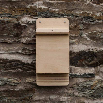 Traditional Bat Box - Plywood - L12 x W16 x H34 cm - 3