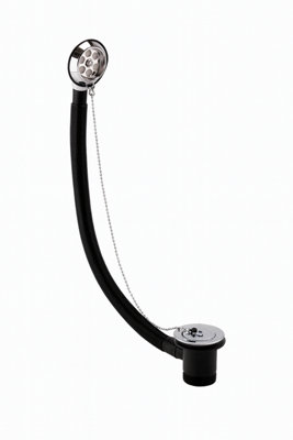 Traditional Bath Combined Waste & Overflow - Brushed Nickel Plug and ...
