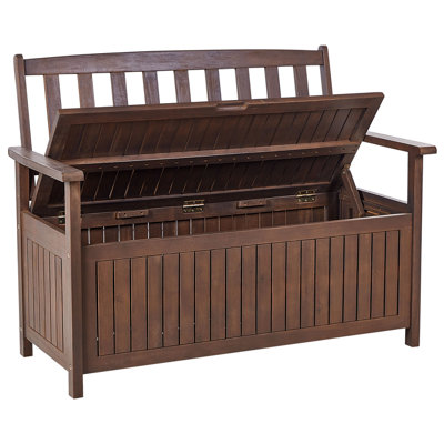 Traditional Bench Wood 120 cm Red SOVANA - 7