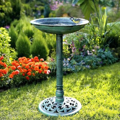Traditional Bird Feeder Bird Bath - Free Standing Wild Bird Hotel Garden Outdoor Ornaments