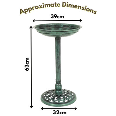 Traditional Bird Feeder Bird Bath - Free Standing Wild Bird Hotel Garden Outdoor Ornaments