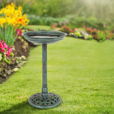 Traditional Bird Feeder Bird Bath - Free Standing Wild Bird Hotel Garden Outdoor Ornaments - 6