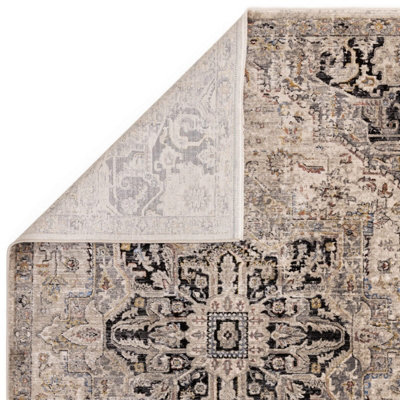 Traditional Bordered Luxurious Easy to clean Rug for Dining Room Bed Room and Living Room-120cm X 166cm