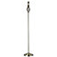Traditional Brushed Antique Brass Floor Lamp Base with Twist Metal Stem Design
