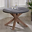 Traditional Burford Industrial Edge Home Furniture Round Dining Table