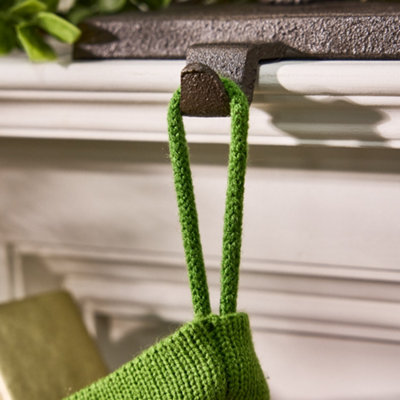Traditional Candy Stripe Knitted Xmas Gift Decoration Christmas Stocking - 4