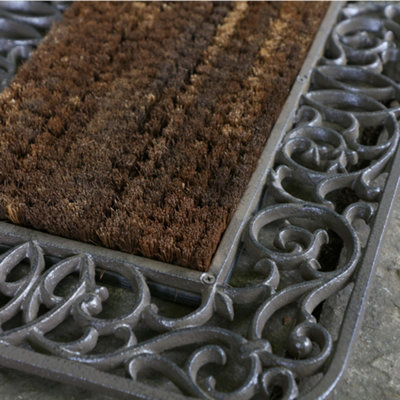 Traditional Cast Iron Door Entrance Outdoor Doormat