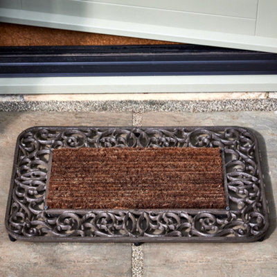 Traditional Cast Iron Entrance Doormat DIY at B&Q