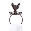 Traditional Cast Iron Rooster Towel Holder Wall Mounted