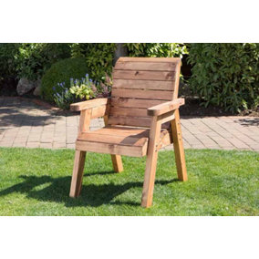 Traditional Chair Self-Assembly - W118 x D74 x H98 - Redwood