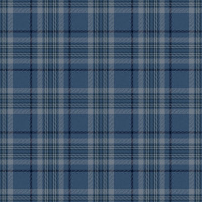 Traditional Check Wallpaper In Navy