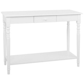 Traditional Console Table White TOBAGO