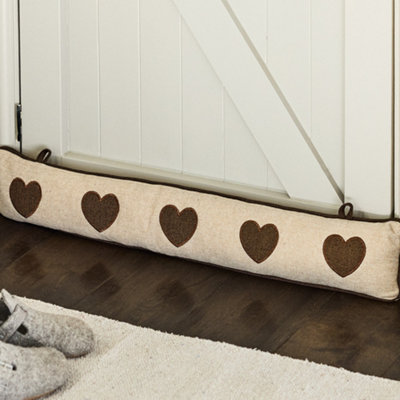 Traditional Delphina Heart Decorative Door Stop Draft Excluder