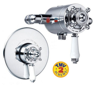 Traditional Dual Control Exposed or Concealed Thermostatic Shower Mixer