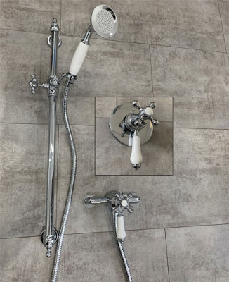Traditional Dual Control Thermostatic Concealed Shower Mixer Valve ...