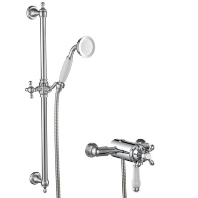 Traditional Dual Control Thermostatic Exposed Shower Mixer Valve ...