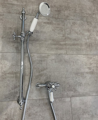 Traditional Dual Control Thermostatic Exposed Shower Mixer Valve ...