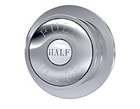 Traditional Dual Flush Push Button (For use with Concealed Toilet Cistern - Not Included) - 72mm - Chrome - Balterley