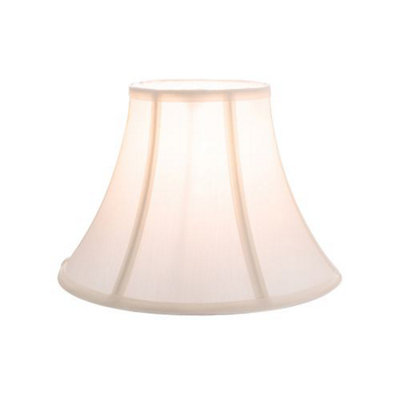 Traditional Empire Shaped Small 8 Lamp Shade in Silky Cream Cotton Fabric