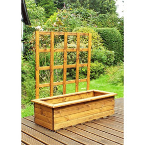 Traditional Extra Large Kensington Wooden Planter x 2