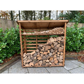 Traditional Extra Large Wooden Log Store