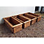 Traditional Extra Large Wooden Trough Planter x 4