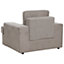 Traditional Fabric Armchair Taupe ALLA