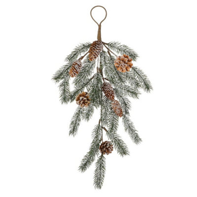 Traditional Fir Tree Door 55cm Christmas Decoration Swag