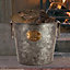 Traditional Fireside Country Living Aged Coal, Log and Kindling Bucket