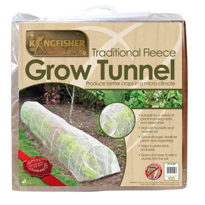 Traditional Fleece Grow Tunnel - Aids With Humidity And Warmer Soil - Helps To Deter Birds And Pests