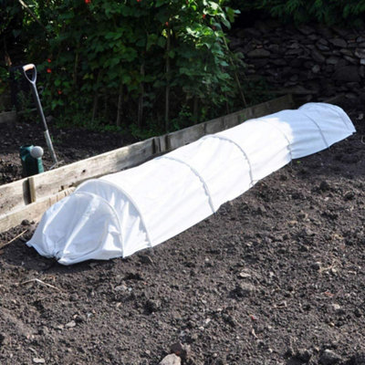 Traditional Fleece Grow Tunnel - Aids With Humidity And Warmer Soil - Helps To Deter Birds And Pests - 3