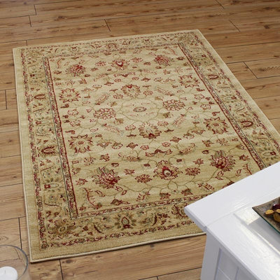 Traditional Floral Graphics Cotton Backing Easy to Clean Rug for Living Room Bedroom and Dining Room-200cm X 300cm - 5
