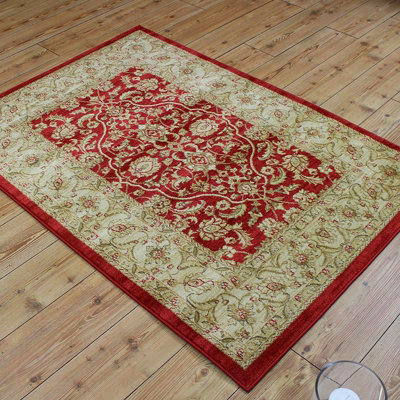 Traditional Floral Graphics Easy to clean Rug for Dining Room -160cm X 230cm