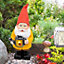 Traditional Garden Gnome With Light-Up Watering Can
