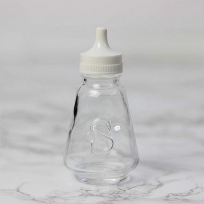 Traditional Glass Salt & Pepper Shaker Pot Set Glass Table Condiment Serving Pot