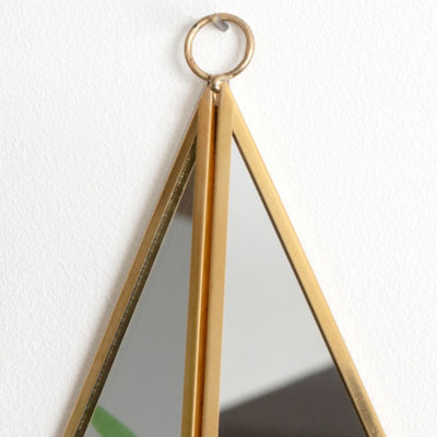 Traditional Gold Star Shaped Room Decor Wall Mounted Mirror H35cm x W34cm