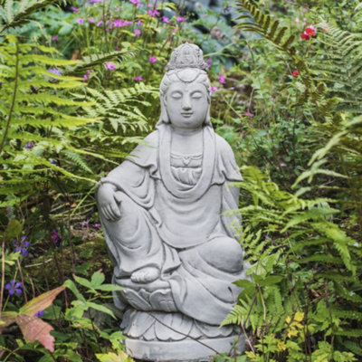 Traditional Kuan Yin (Guan Yin) Buddha Statue | DIY at B&Q